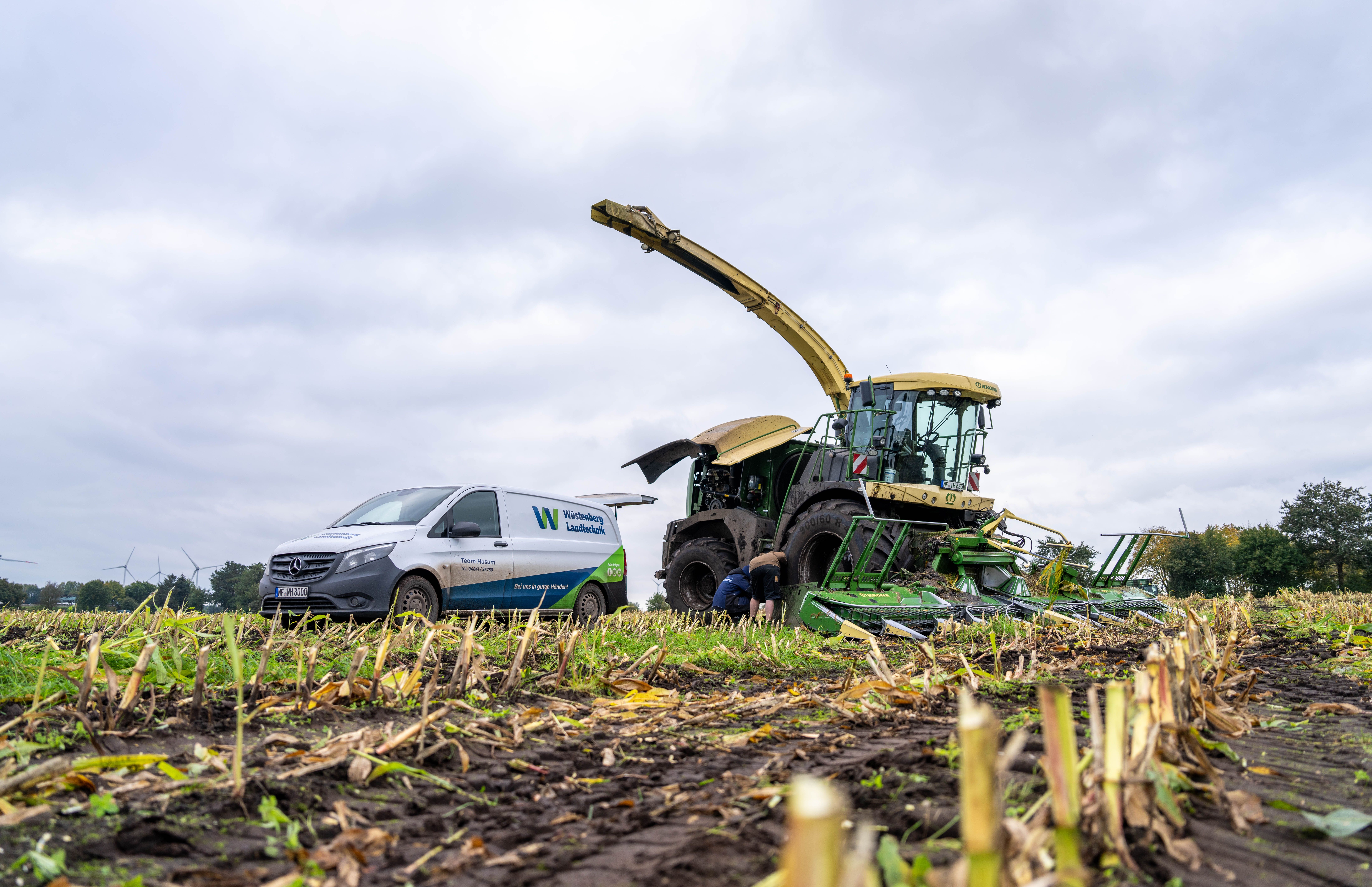 Service auf dem Feld