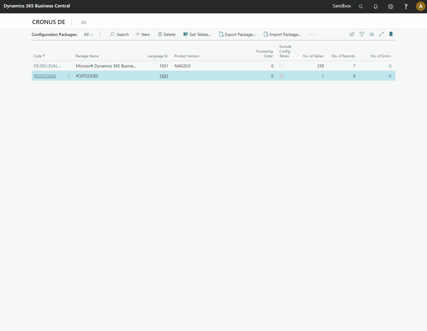 Config Package