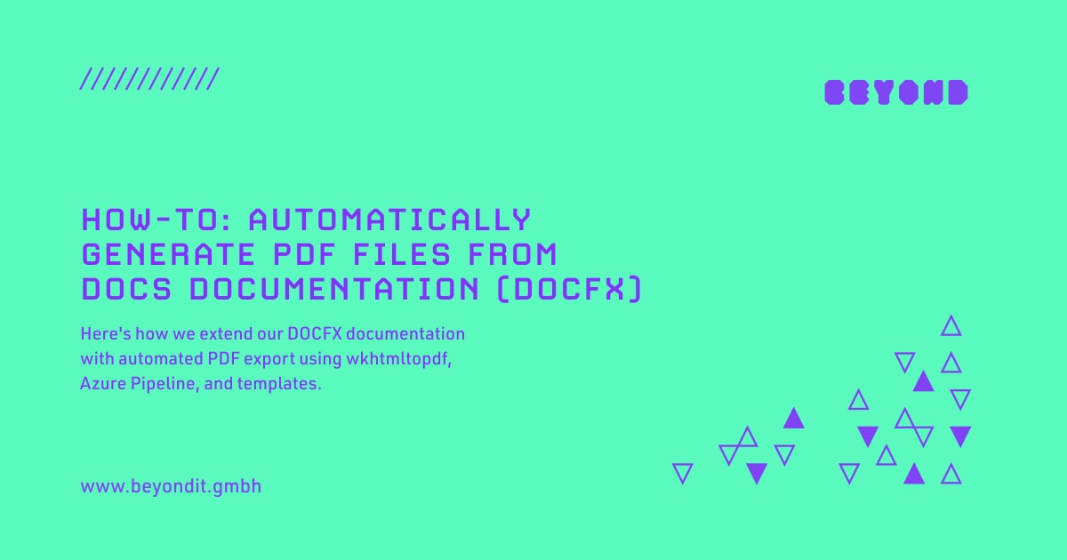 How-To: Automatically Generate PDF Files from DOCS Documentation (DOCFX ...