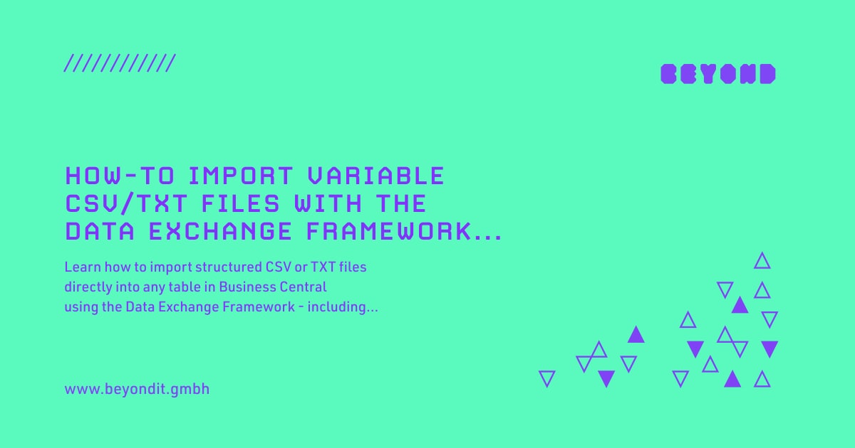 How-To Import variable CSV/TXT Files with the Data Exchange Framework ...